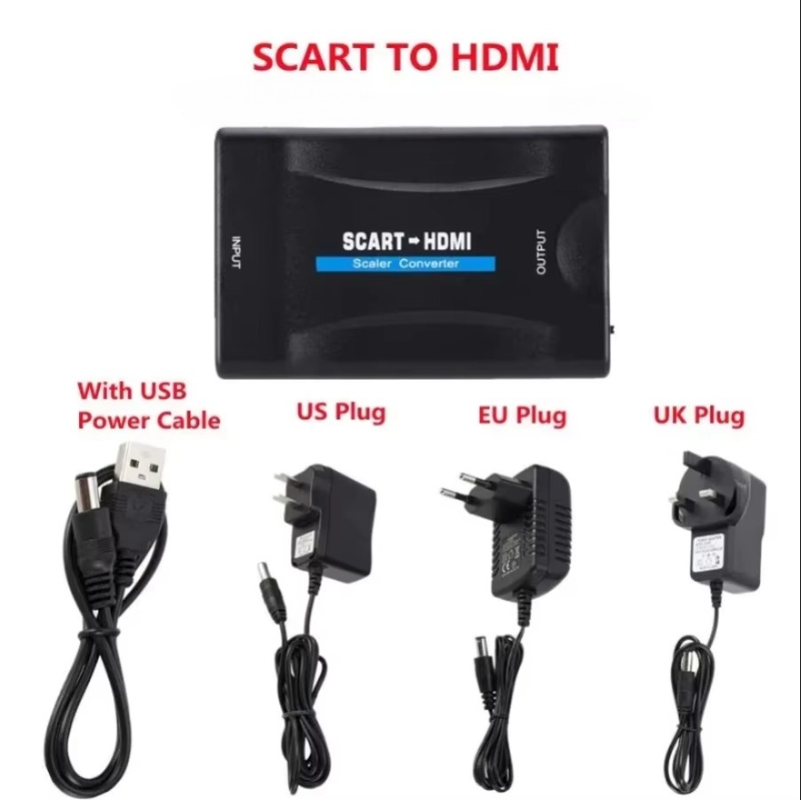 フルHD 1080P SCART to HDMI対応アダプタ - Scart To Hdmi のレビューと価格